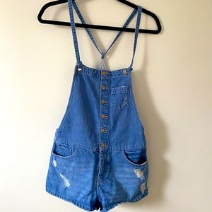 Zara | Denim Romper